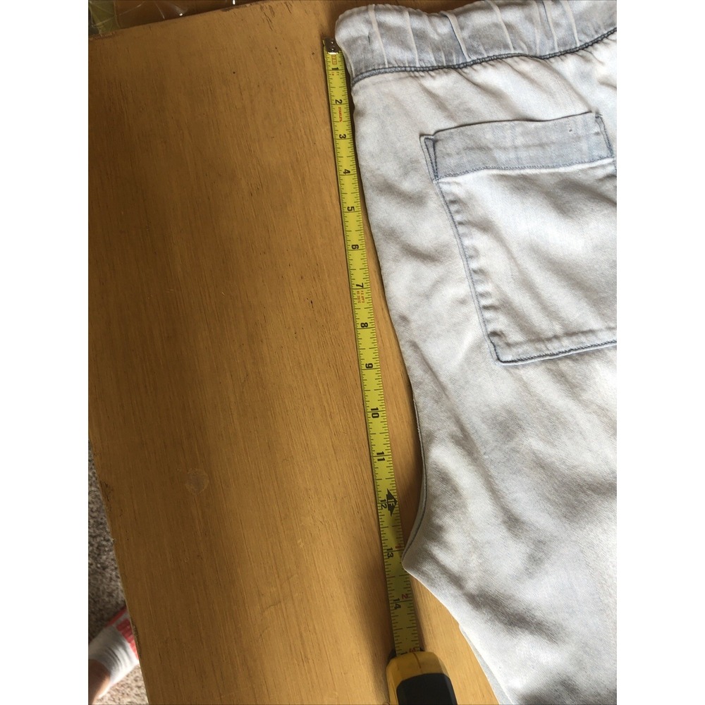Cloth & Stone High Rise Chambray Jogger Pants Size XLG Light Wash Pull On - Picture 16 of 16